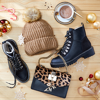 Fashion Schuhe und Mütze Winter