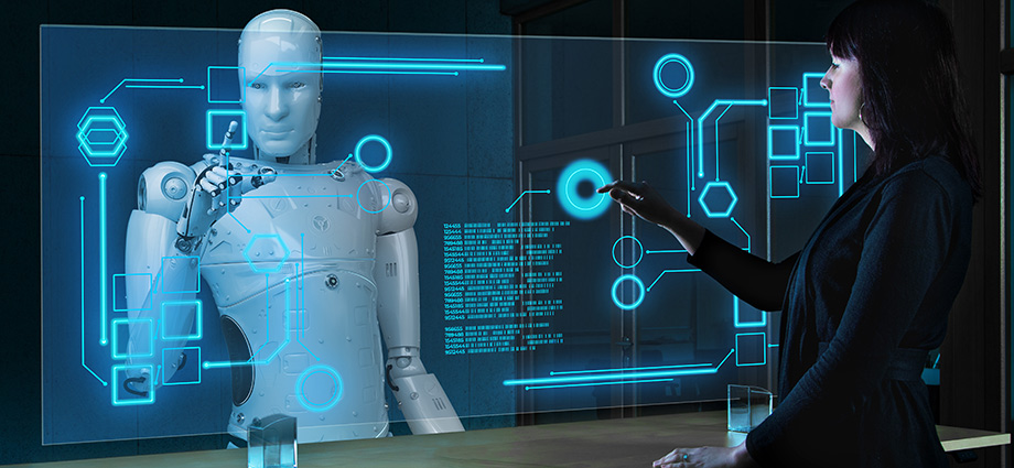 Roboter und Mensch in gemeinsamer Zusammenarbeit für Automatisierungen