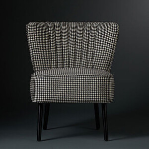 Möbelfotografie Stuhl mit Lehne und Vintagemuster